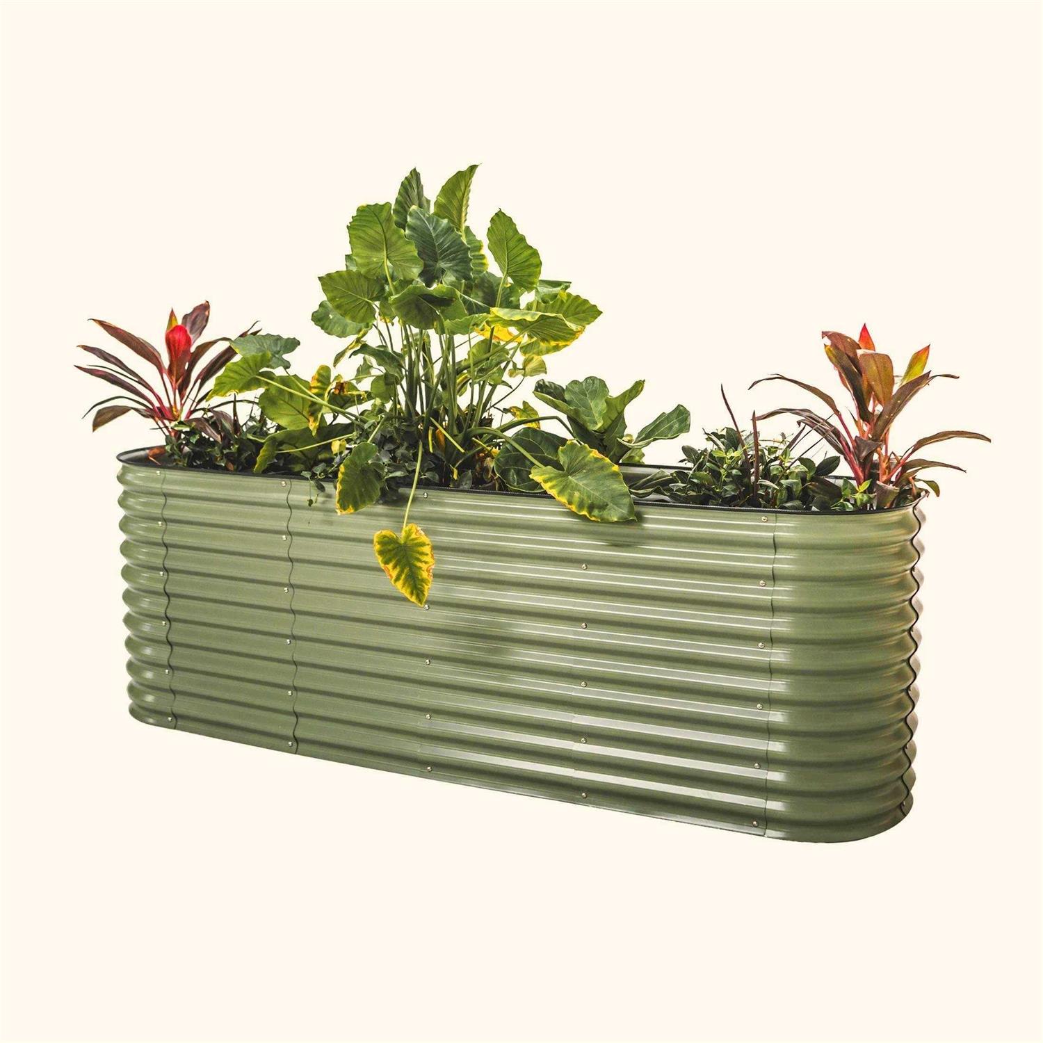 Vego Garden Vego Tall 1 Modular Metal Raised Garden Bed Kit
