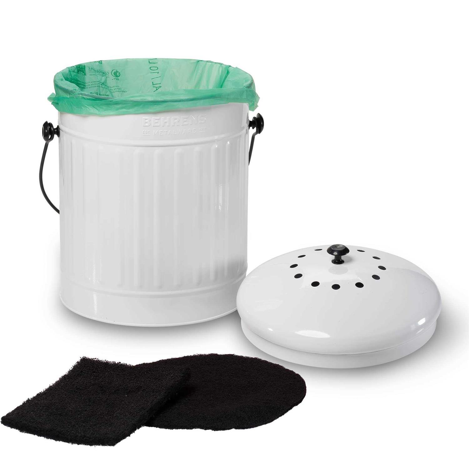Behrens Kitchen Countertop Compost Bin With Lid