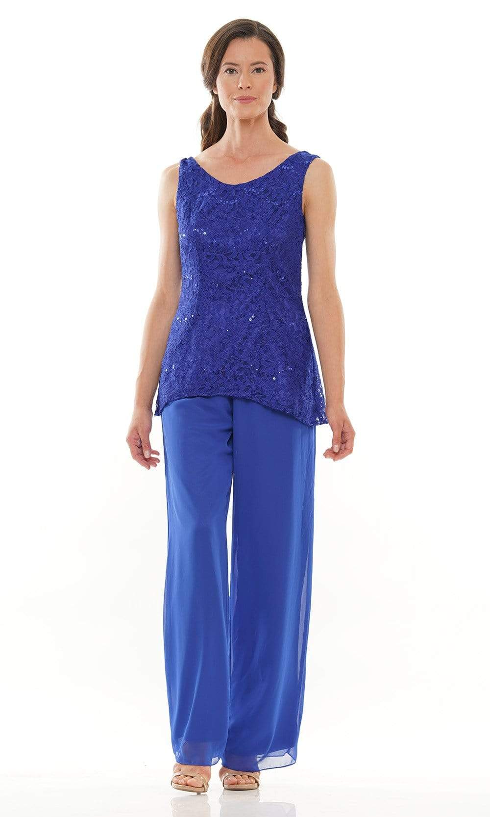 M303 Three-Piece Chiffon Lace Pantsuit