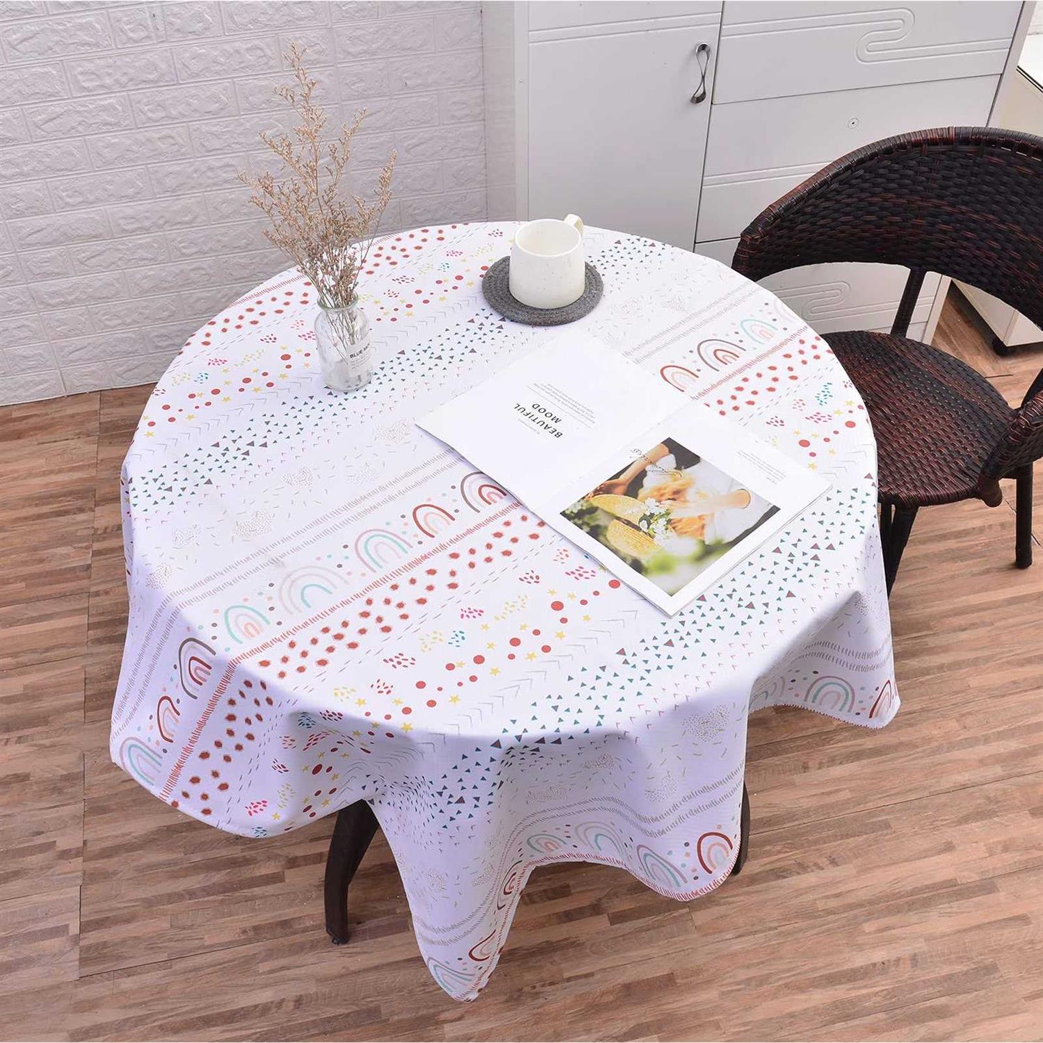 Splat Mat for Under High Chair/Arts/Crafts, WOMUMON Washable Spill Mat Waterproof Floor Protector Splash Mat, Messy Mat and Table Cloth