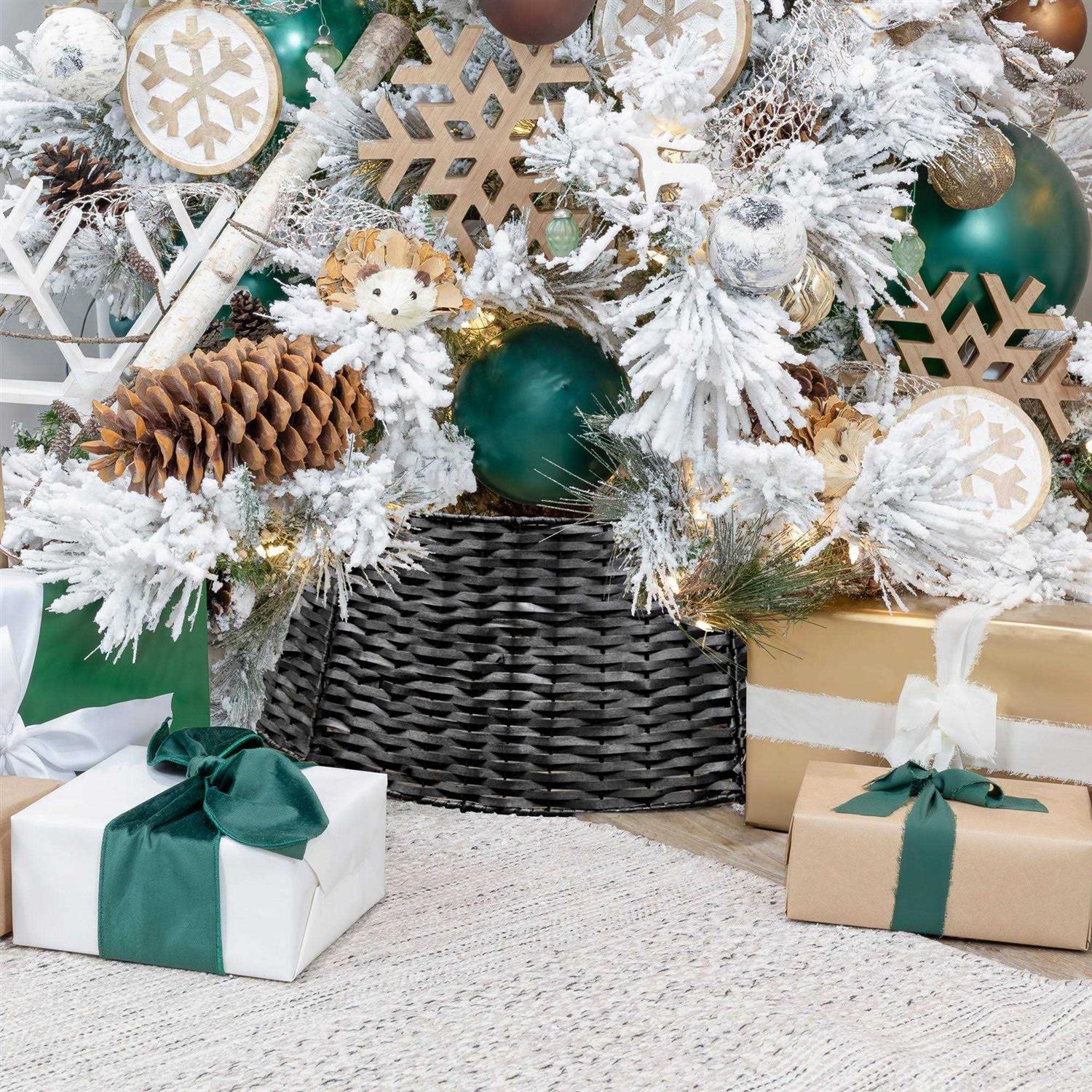 AuldHome Design AuldHome Wicker Christmas Tree Collar