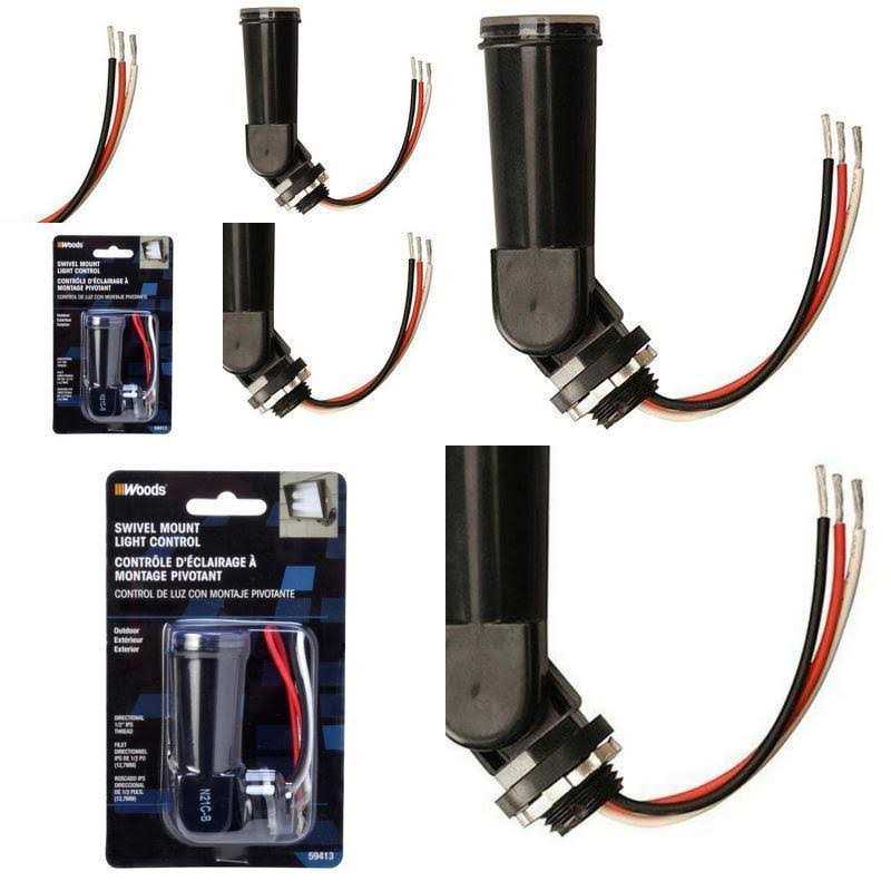 Woods Swivel-Mount Light Control With Photocell