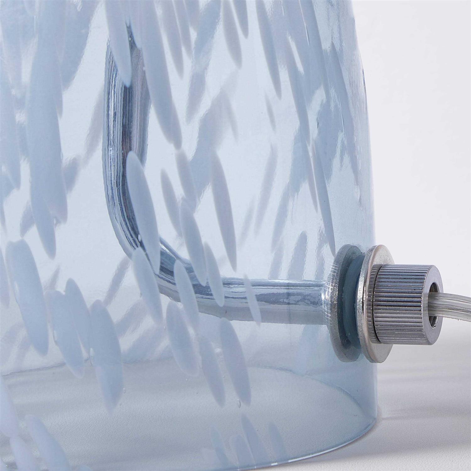 Urban Shop Novelty Glass Mushroom Lamp