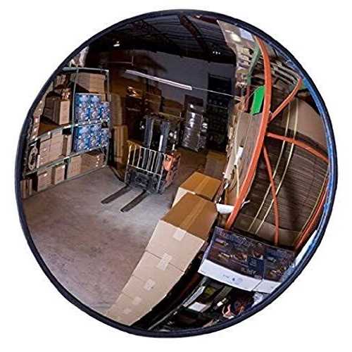 Vision Metalizers 36 Outdoor Acrylic Round Convex Mirror, Security Mirror for Retail Stores, Warehouses, Driveways, and Parking Lots