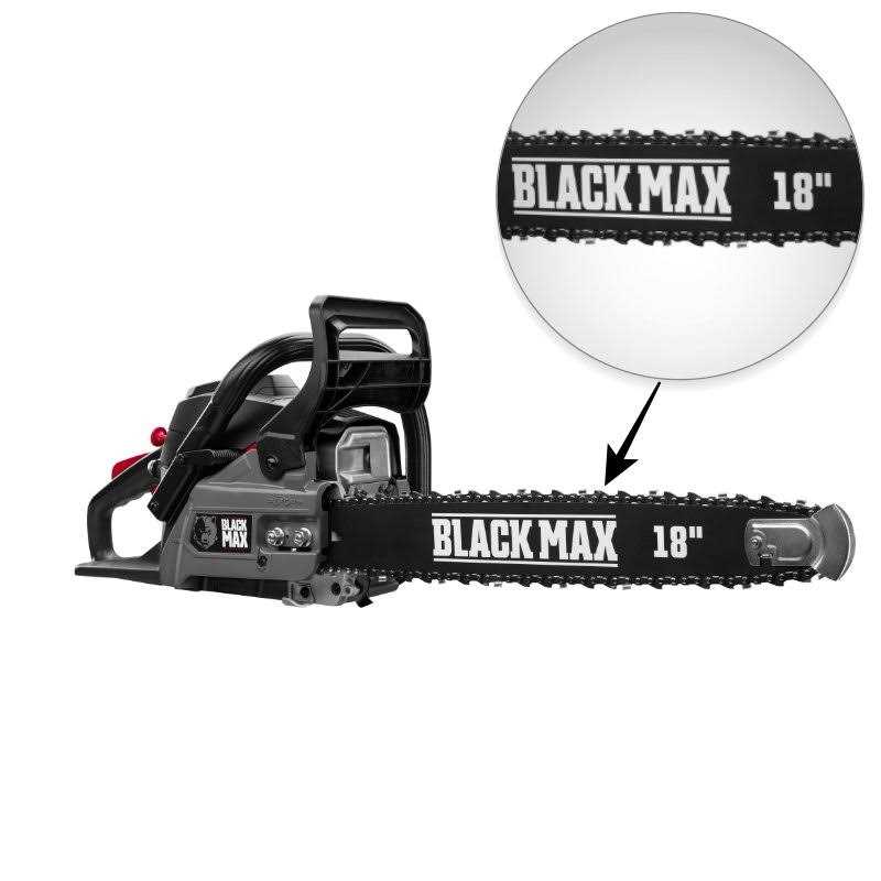 Black Max 18-inch Gas Chainsaw 38cc 2-Cycle Engine