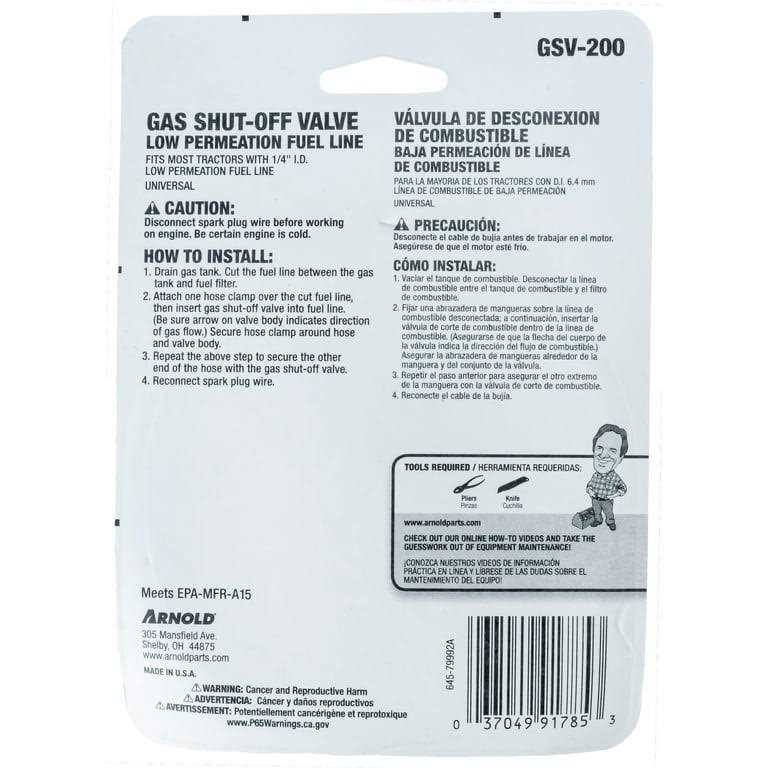 Arnold Gas Shut Off Valve GSV-200