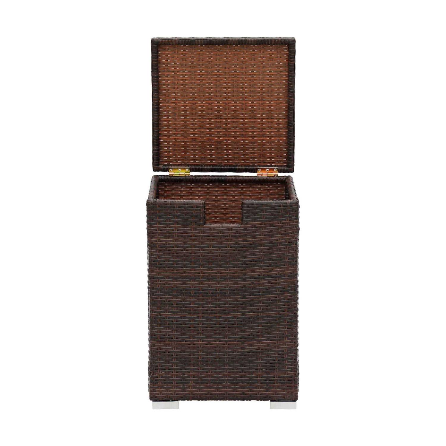 Teamson Home Gas Tank Wicker Cover Table 20 LB Propane Tanks