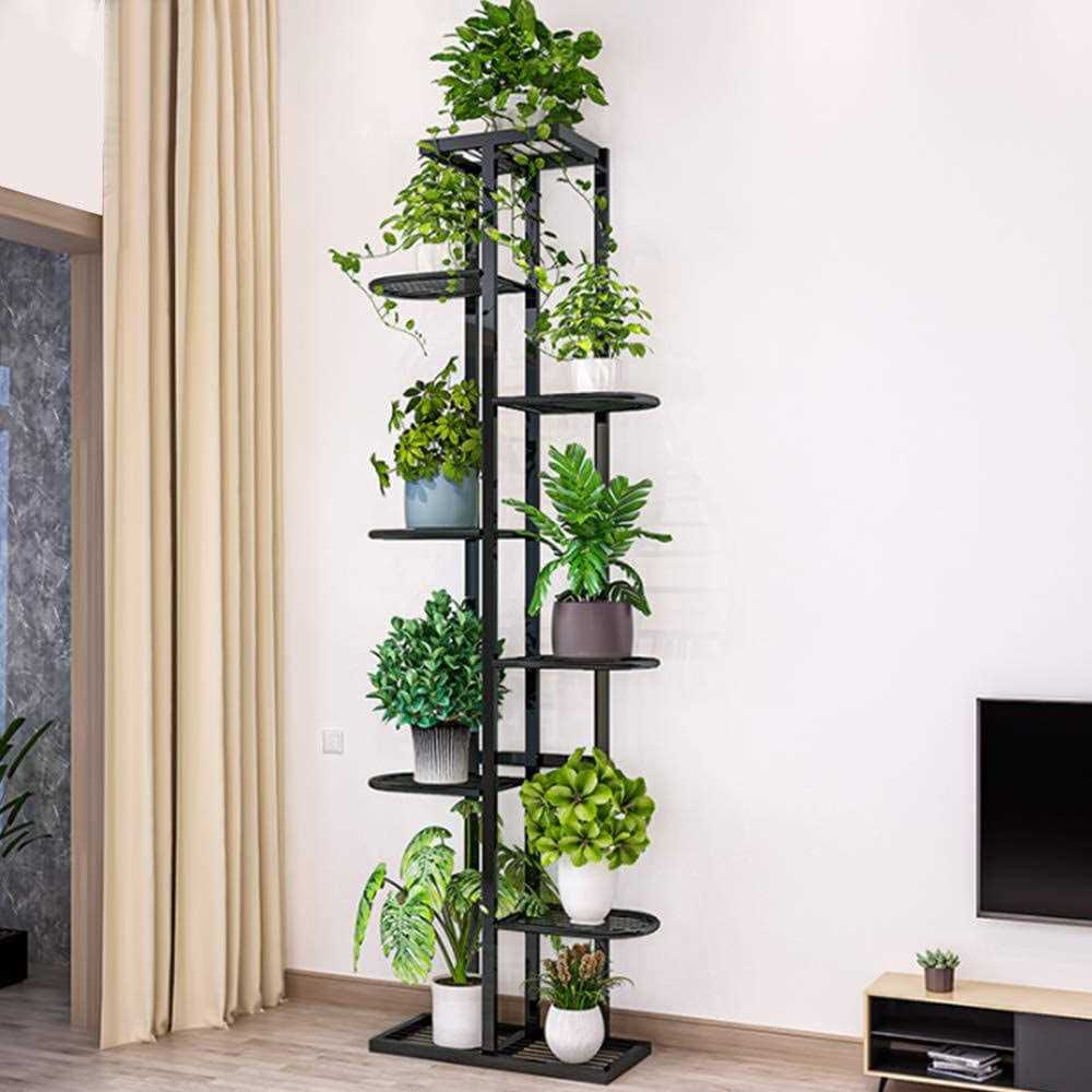 8-tires Plant Stand for Indoor and Outdoor