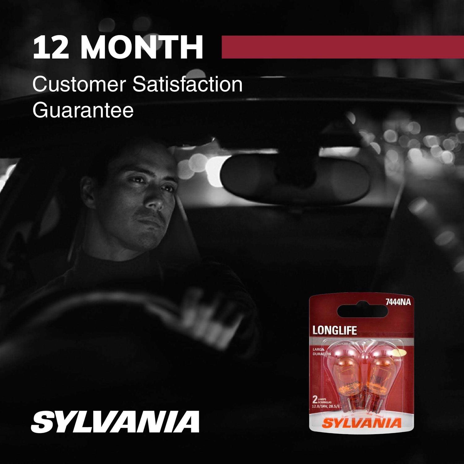 Sylvania 7444NA Long Life Automotive Mini Bulb