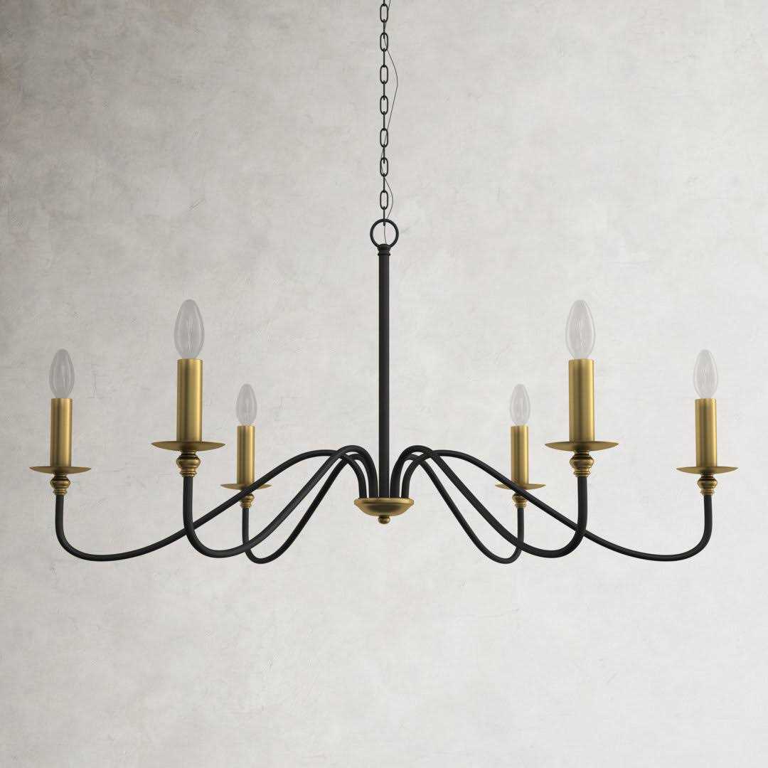 Birch Lane™ Ableton 6 Light Candle Style Classic / Traditional Chandelier Finish