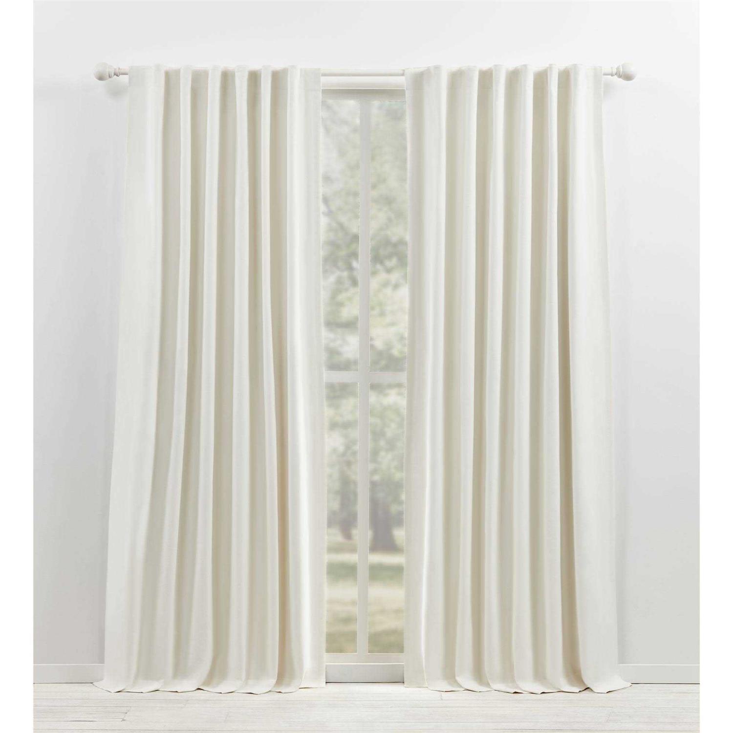 Lauren Ralph Lauren Waller Blackout Solid 100% Cotton with Lining Rod Pocket Curtain Panel