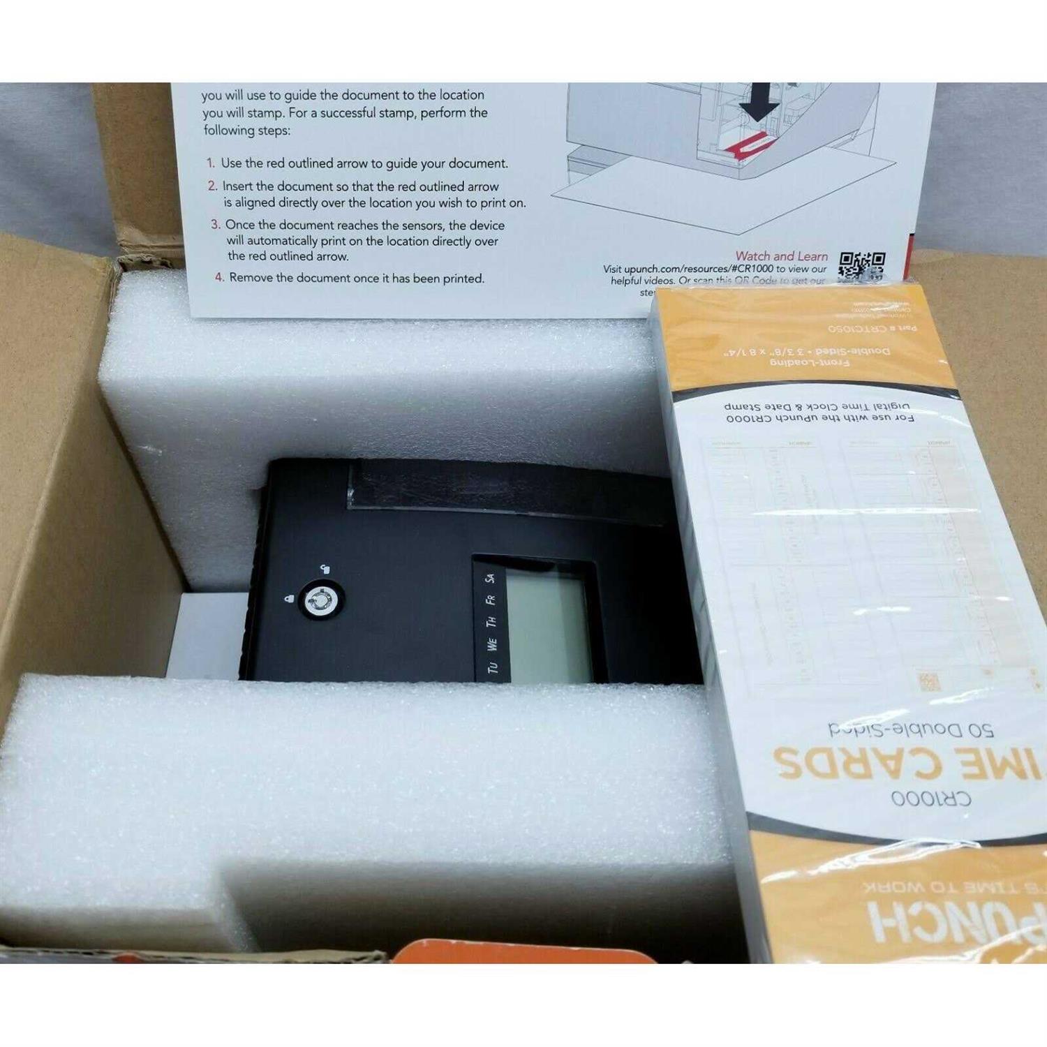 uPunch Digital Time Clock And Date Stamp CR1000