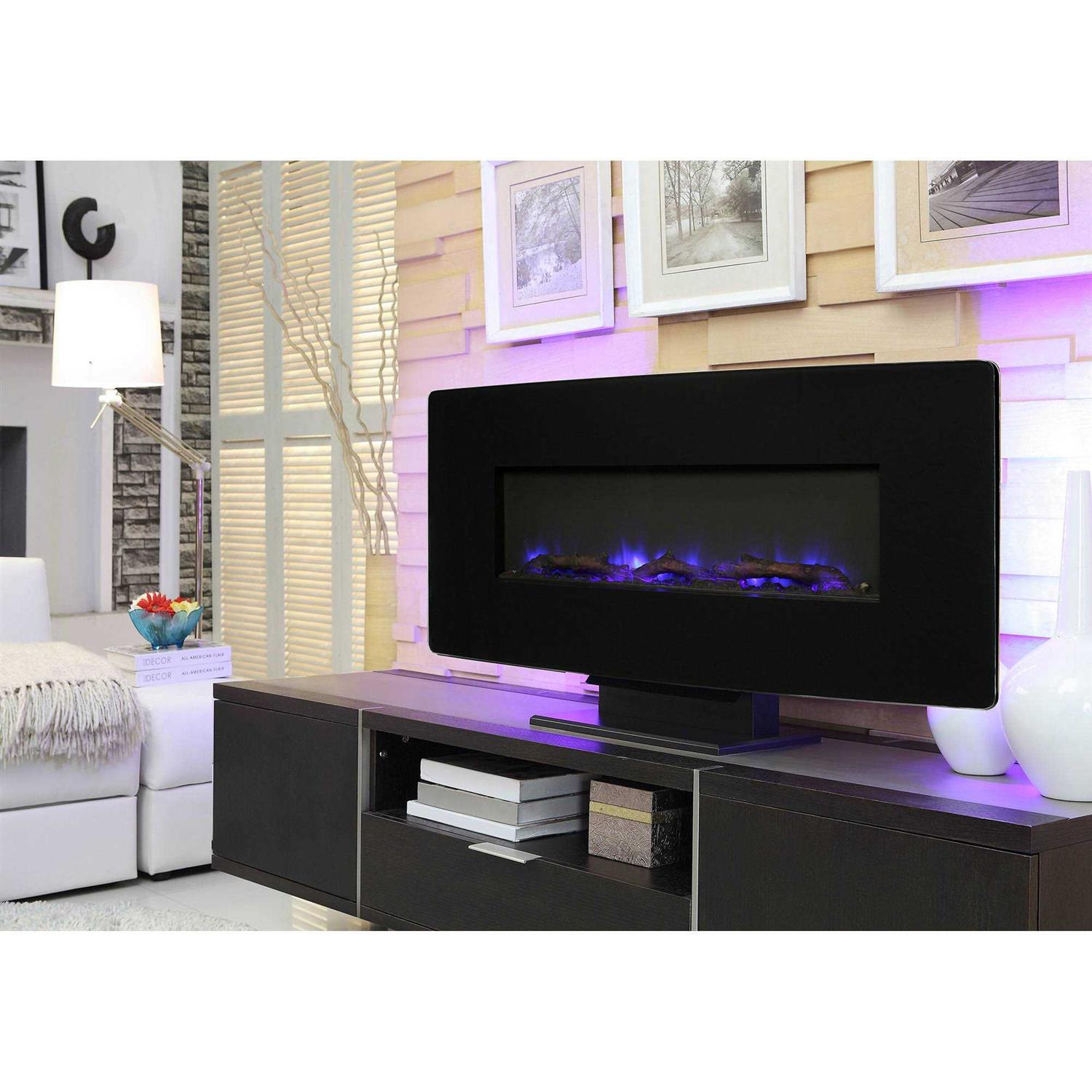 Muskoka 36 in. Curved Front Wall Mount Electric Fireplace SF310C-36