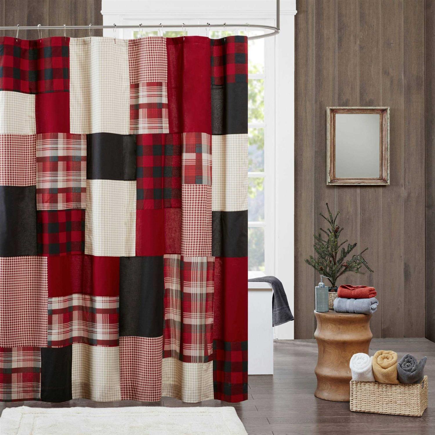 Woolrich 100% Cotton Shower Curtain