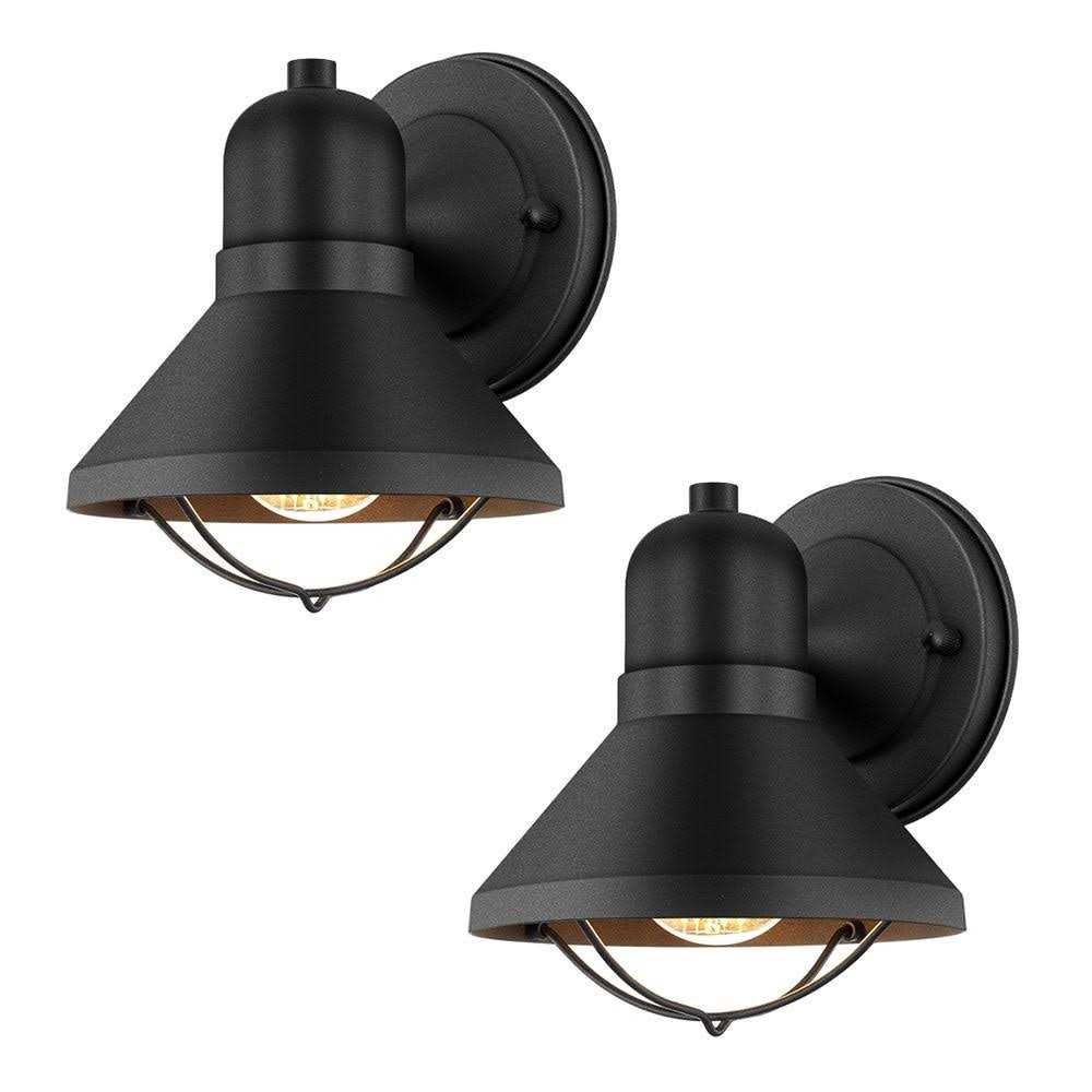 Arpenter Outdoor Wall Light Fixtures 2-Pack Wall Sconce in Powder Coated Finish for Front Porch