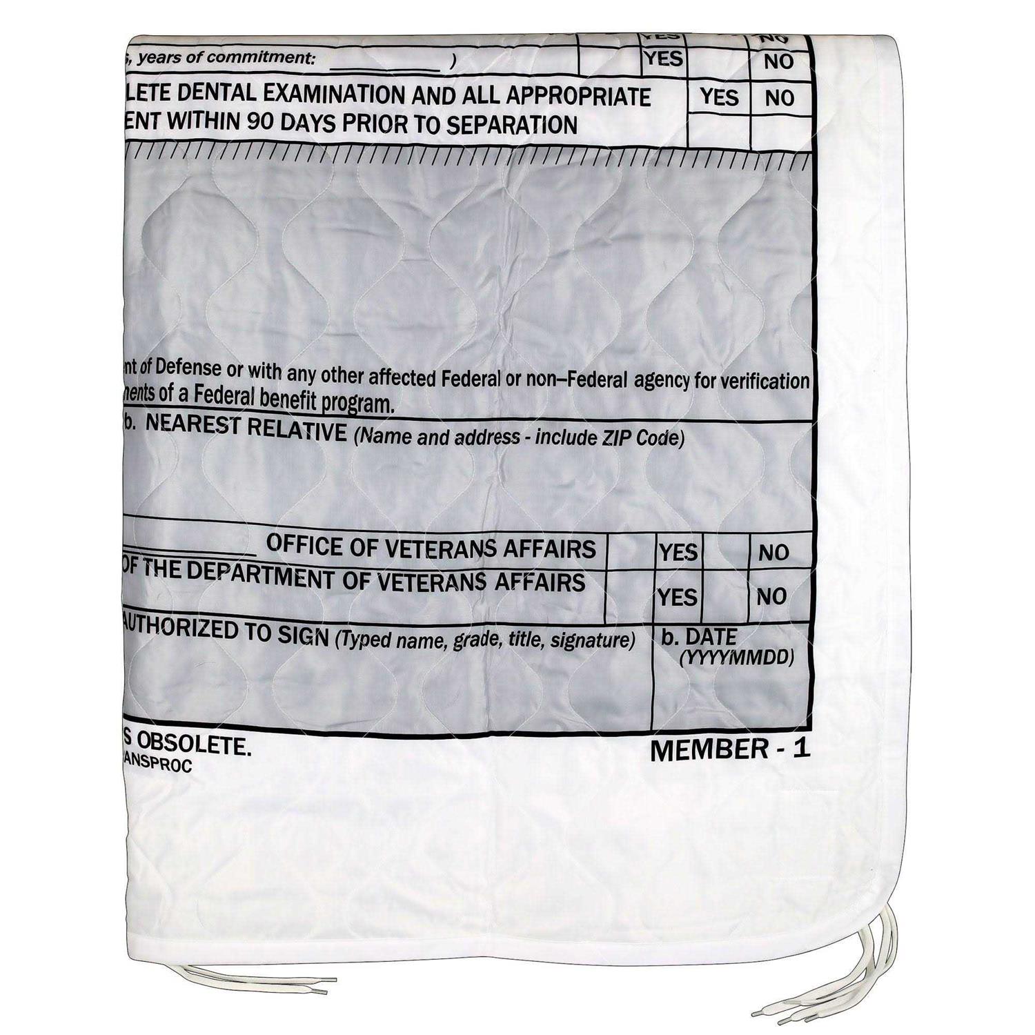 Medals Of America Est. 1976 Dd-214 Woobie Blanket Military Poncho Liner