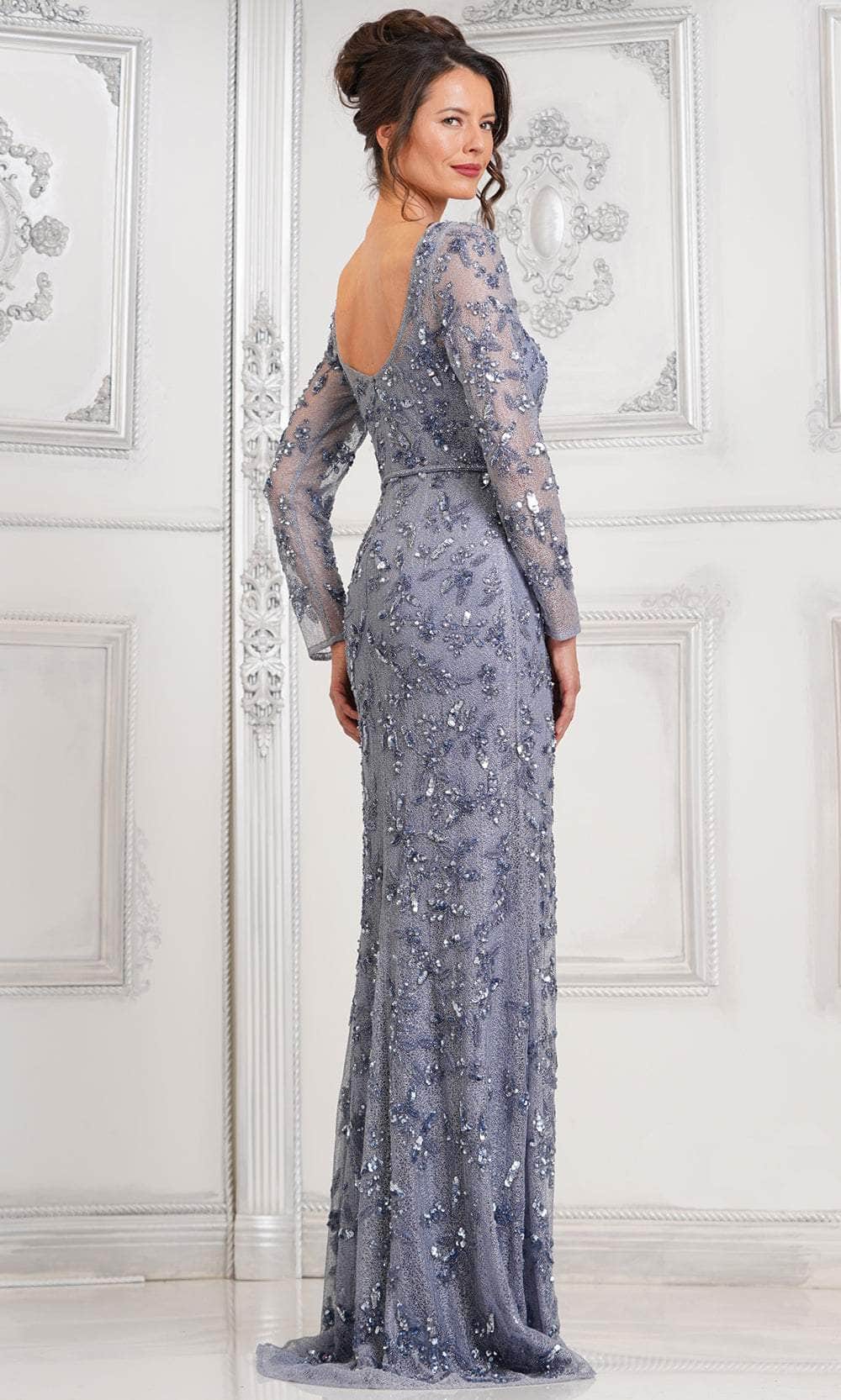 Illusion Bateau Evening Dress