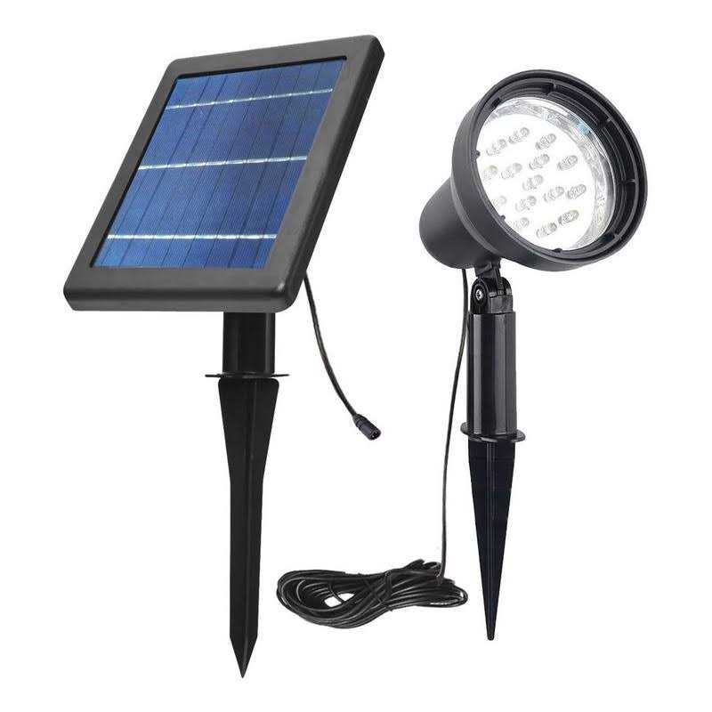 SUNLONG Solar Spotlights Outdoor Waterproof Bright Solar Wall Light Led Security Flood Light Solar Powered for Flag Patio Front Door Driveways