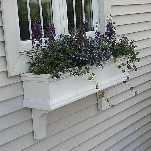 24 Charleston PVC Window Boxes – No Rot w/ 2 Free Brackets