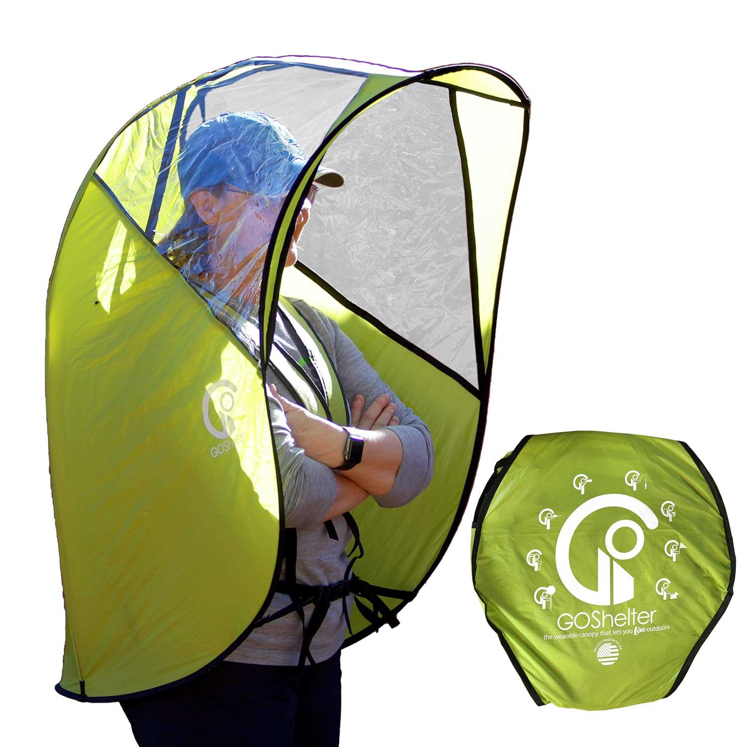 Goshelter Self Shelter Canopy, Hands Free Umbrella, Photographers, Outdoor Activities, Sporting Events, Rain or Sun Shade