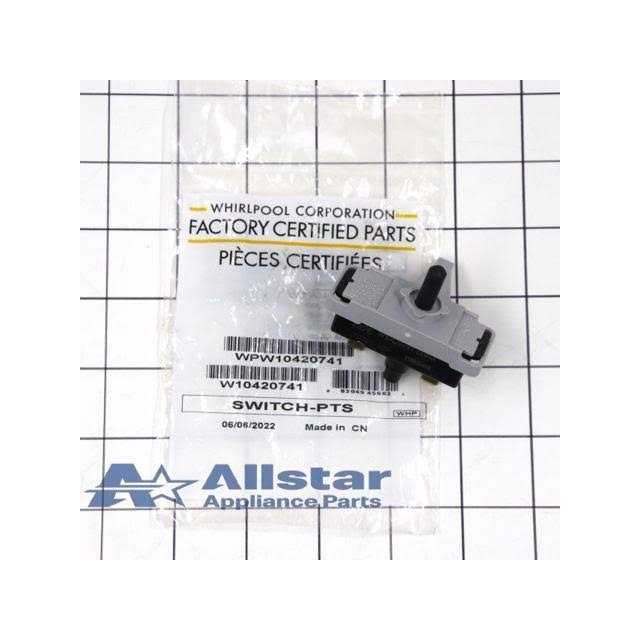 Whirlpool WPW10420741 Start Switch