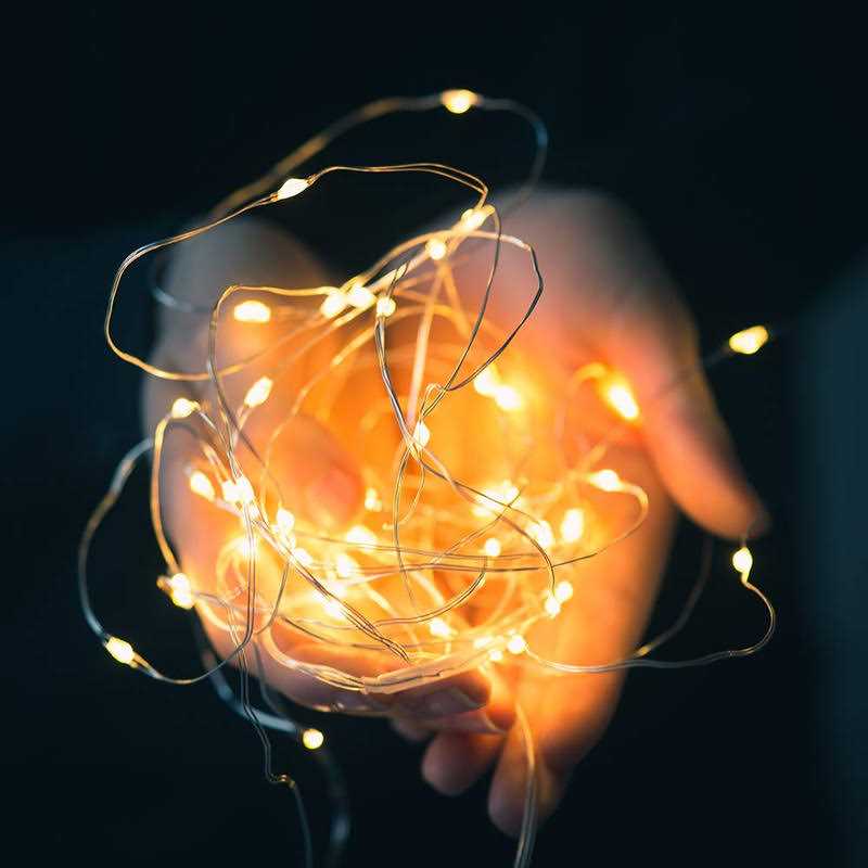 Sterno Home Gl40736 50-Count Battery-Powered LED Fairy String Lights, 65.6-Feet, Remote Included