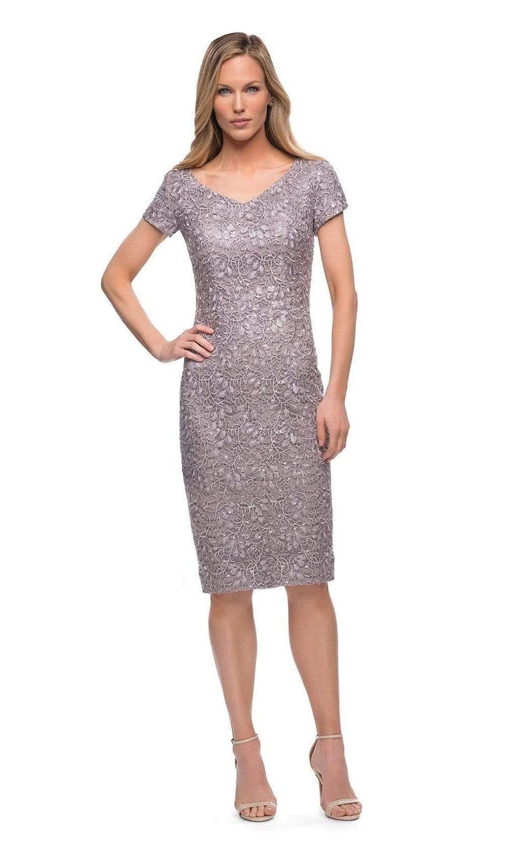 29809 Textured Fabric Midi Dress