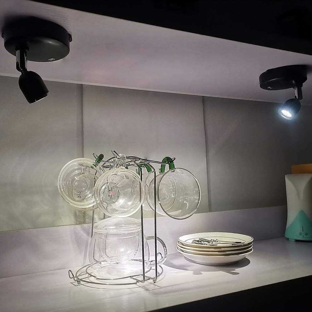 Amries led Wireless Spotlight Battery Operated Lights with Remote Control