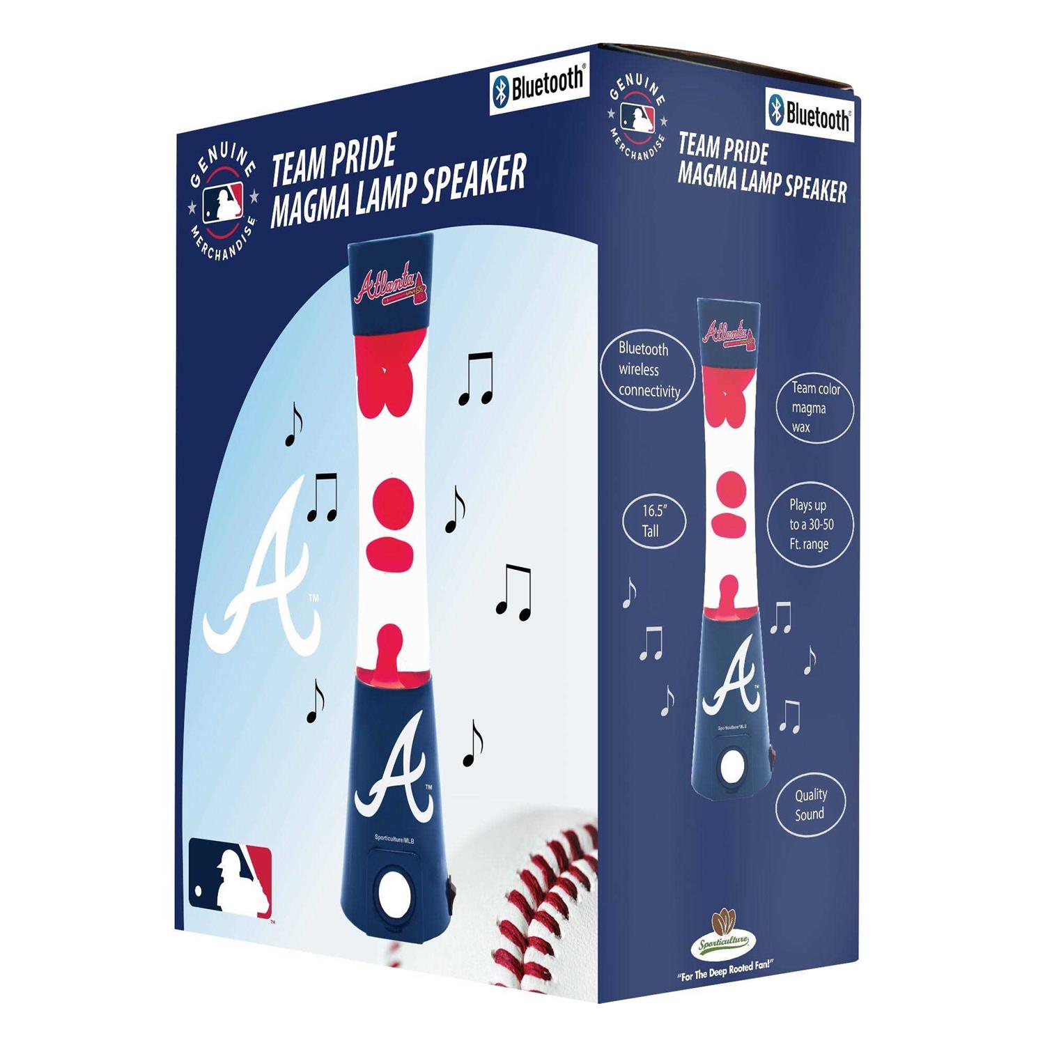 Atlanta Braves Magma Lamp with Bluetooth Speaker
