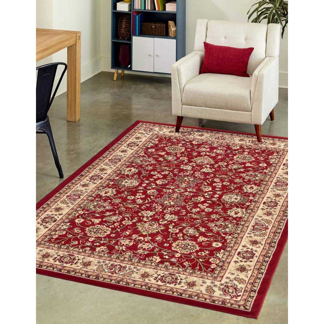 Andover Mills™ Charlton Home Safford Burgundy Area Rug