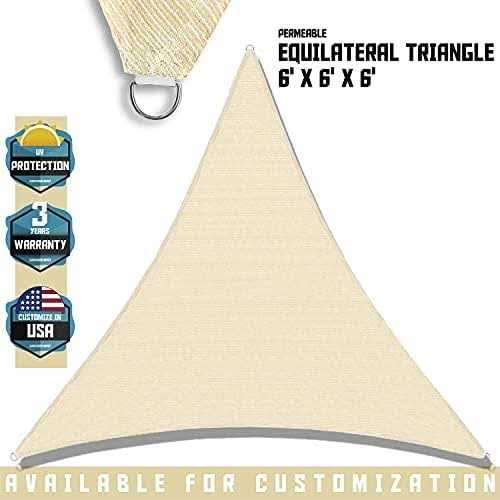 Tang Sunshades Depot Sun Shade Sail 180 Gsm Hdpe Equilateral Triangle Permeable Canopy