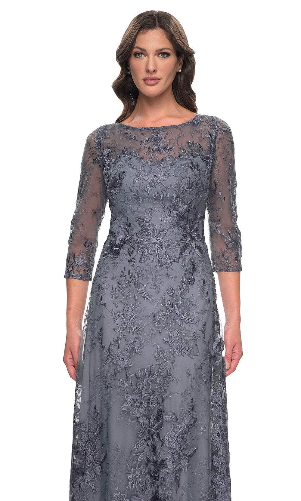 Bateau A-Line Formal Dress