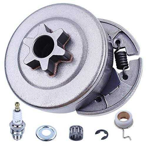 Chainsaw 7pcs Kit Sprocket Clutch Drum 3/8 for Stihl 017 018 021 023 MS170 MS180 MS210 MS230 MS250 Replacement Parts with Needle Bearing Washer