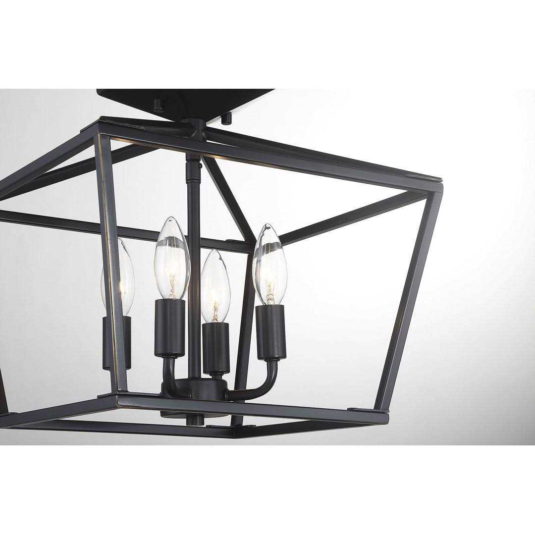 Birch Lane™ Hastings 4-Light 13 Lantern Geometric Semi Flush Mount Fixture Finish