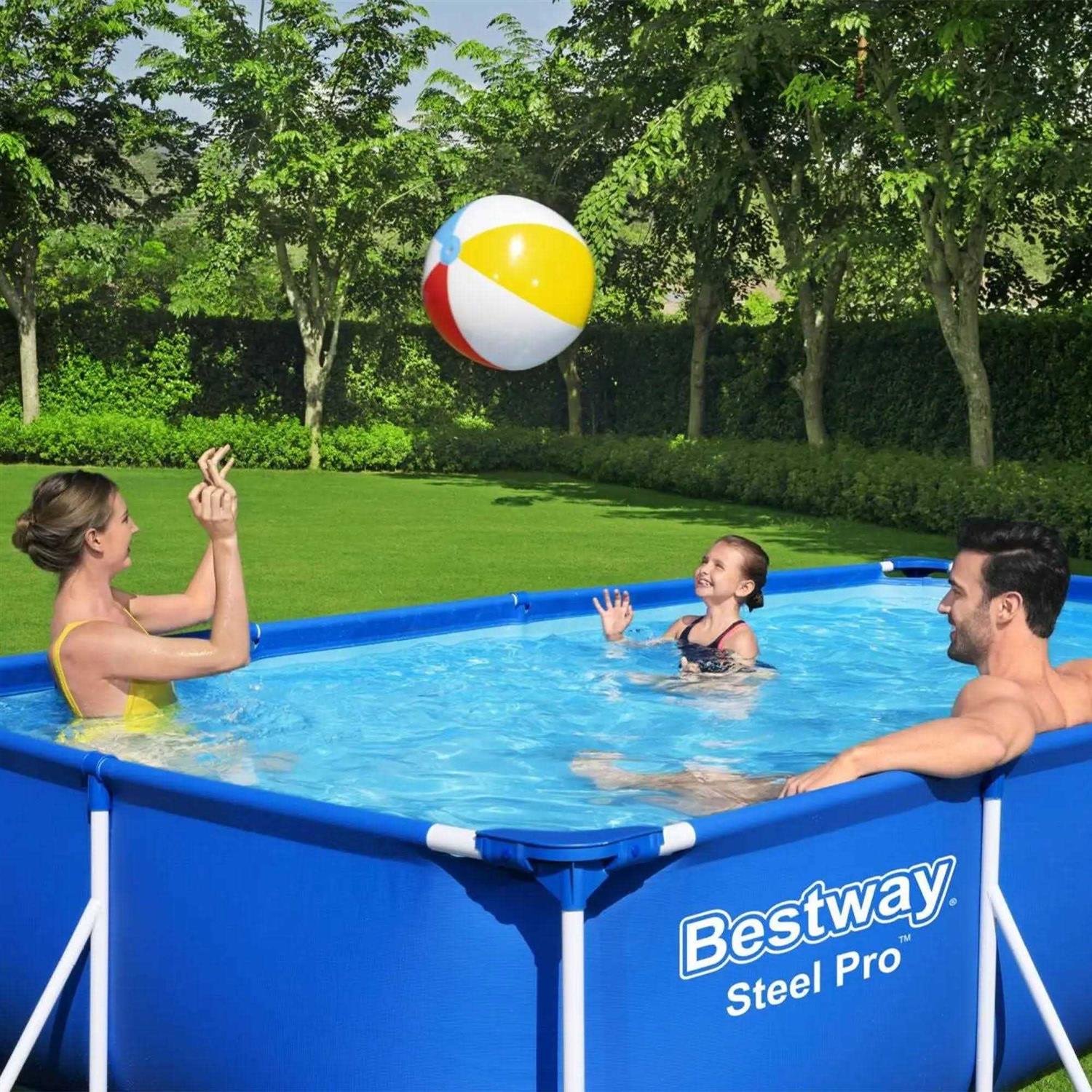 Bestway Steel Pro Rectangular Frame Above Ground Swimming Pool