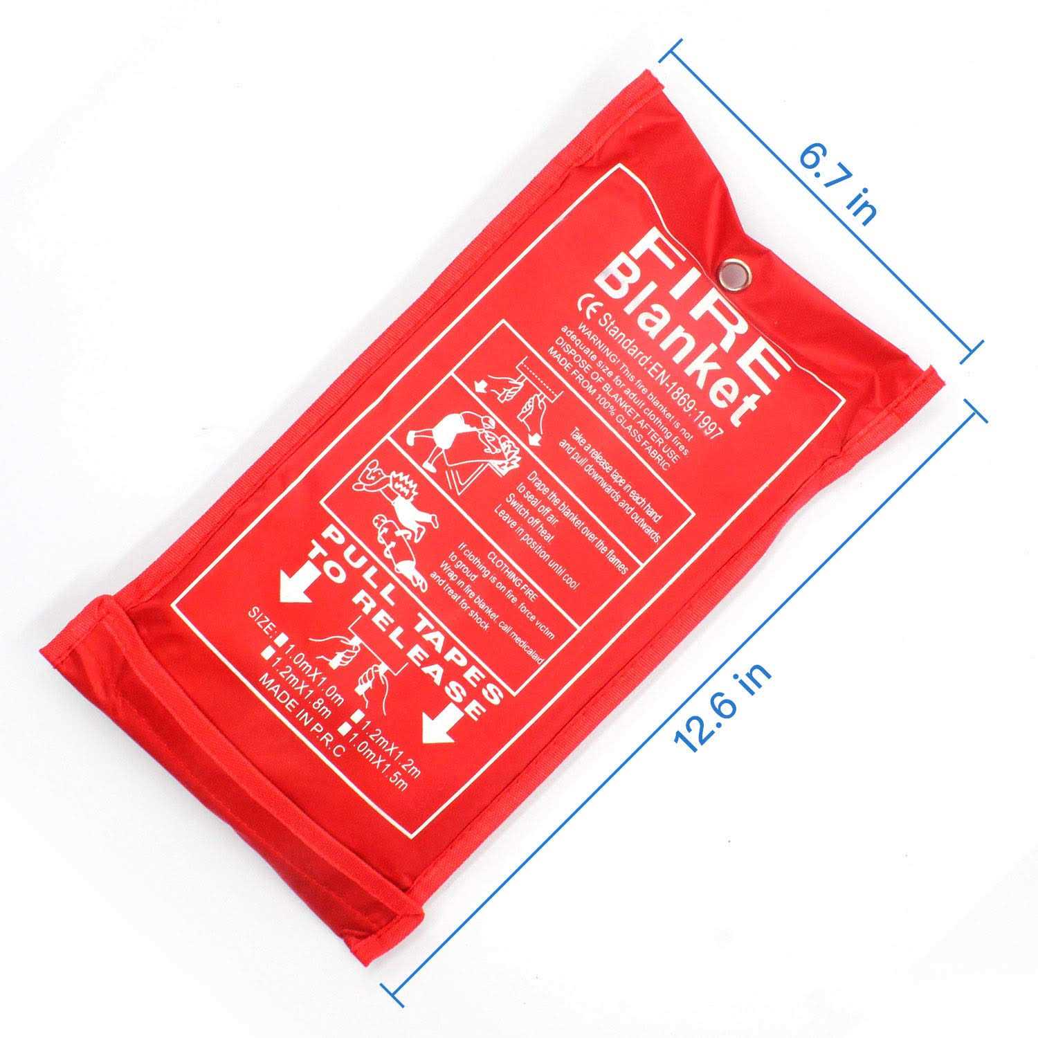 Gihunk Welding Blanket Heavy Duty Fiberglass Fire Blanket Protect Work Area from Sparks