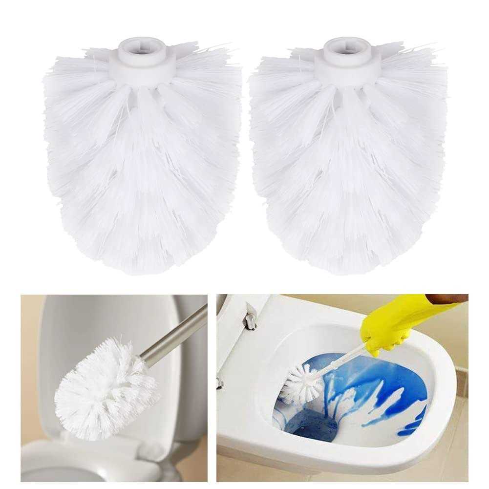 2pcs Toilet Brush Replacement Head Cleaning Tool Suitable For Brush Rods With A Diameter Of 12mm