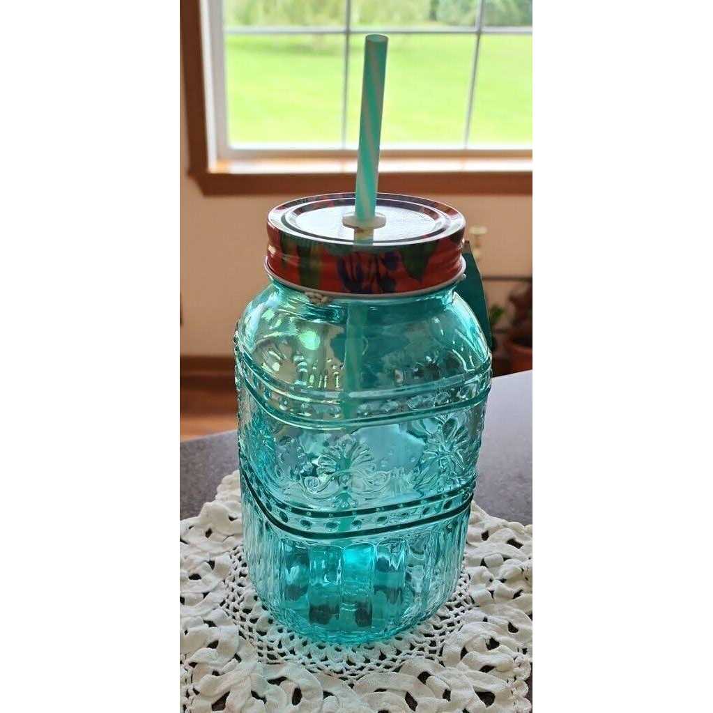 The Pioneer Woman Cassie 32-Fluid-Ounce Mason Jar Tumbler
