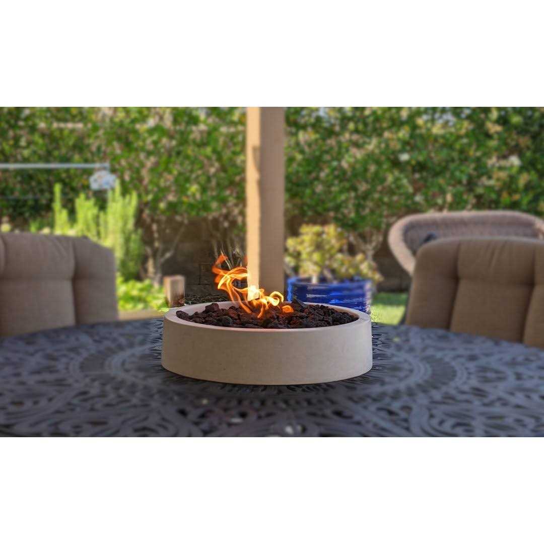 Stone Propane Outdoor Tabletop Fireplace Fire Topper Finish