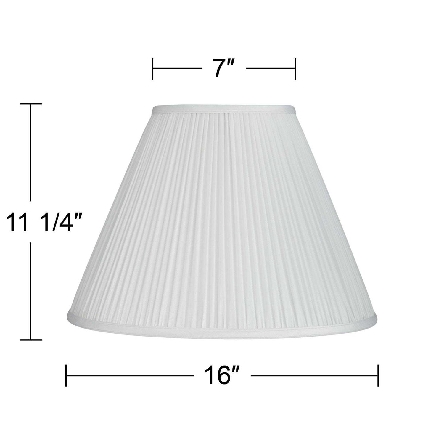 Springcrest Mushroom Pleated Empire Lamp Shade 7x16x12