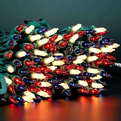 YULETIME Christmas Lights Wire 66 Feet 200 Count UL Certified String Lights