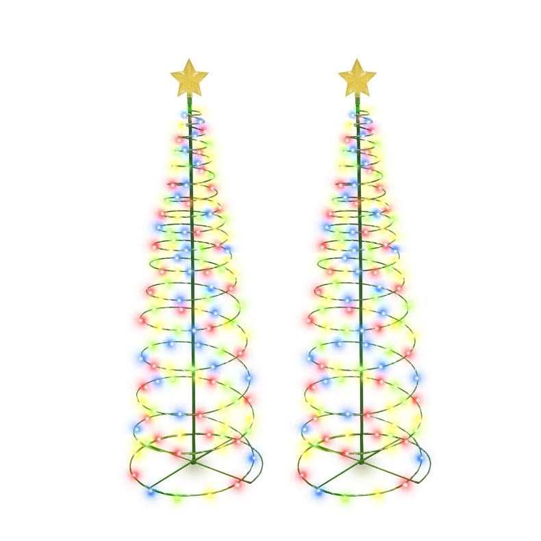 Touch Of ECO Solar LED Metal Christmas Tree Light Decoration
