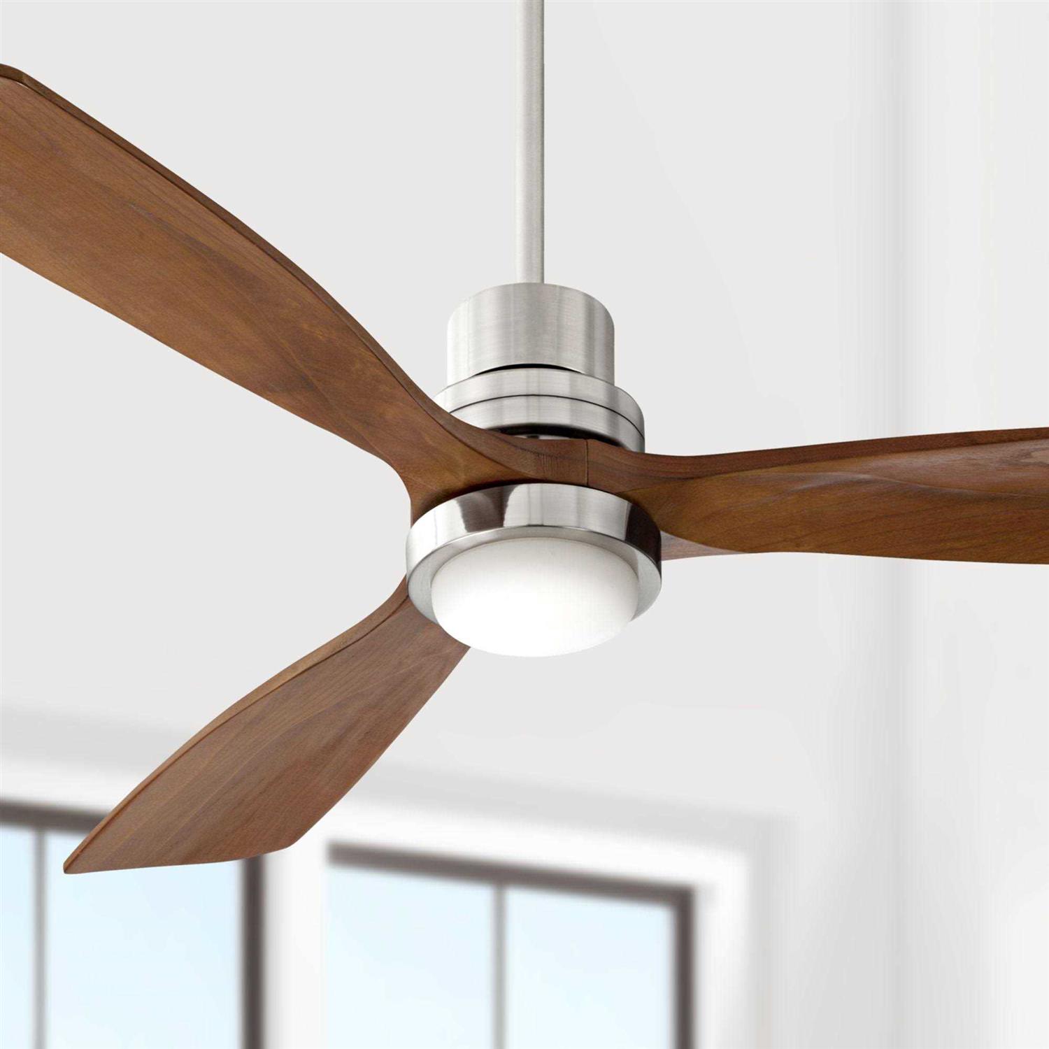 52 inch Casa Vieja Delta-Wing Modern Indoor Outdoor Ceiling Fan with LED Light Remote Control Matte