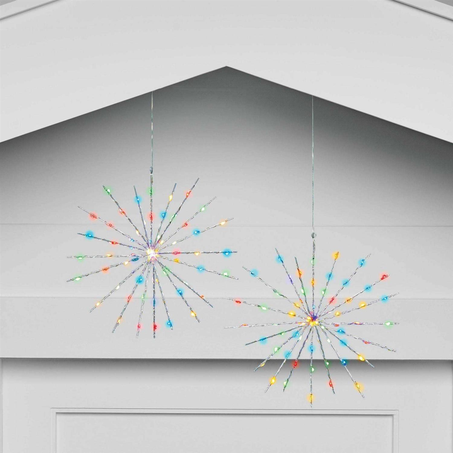 Wondershop 2pk Christmas LED Starburst Novelty 140 Lights