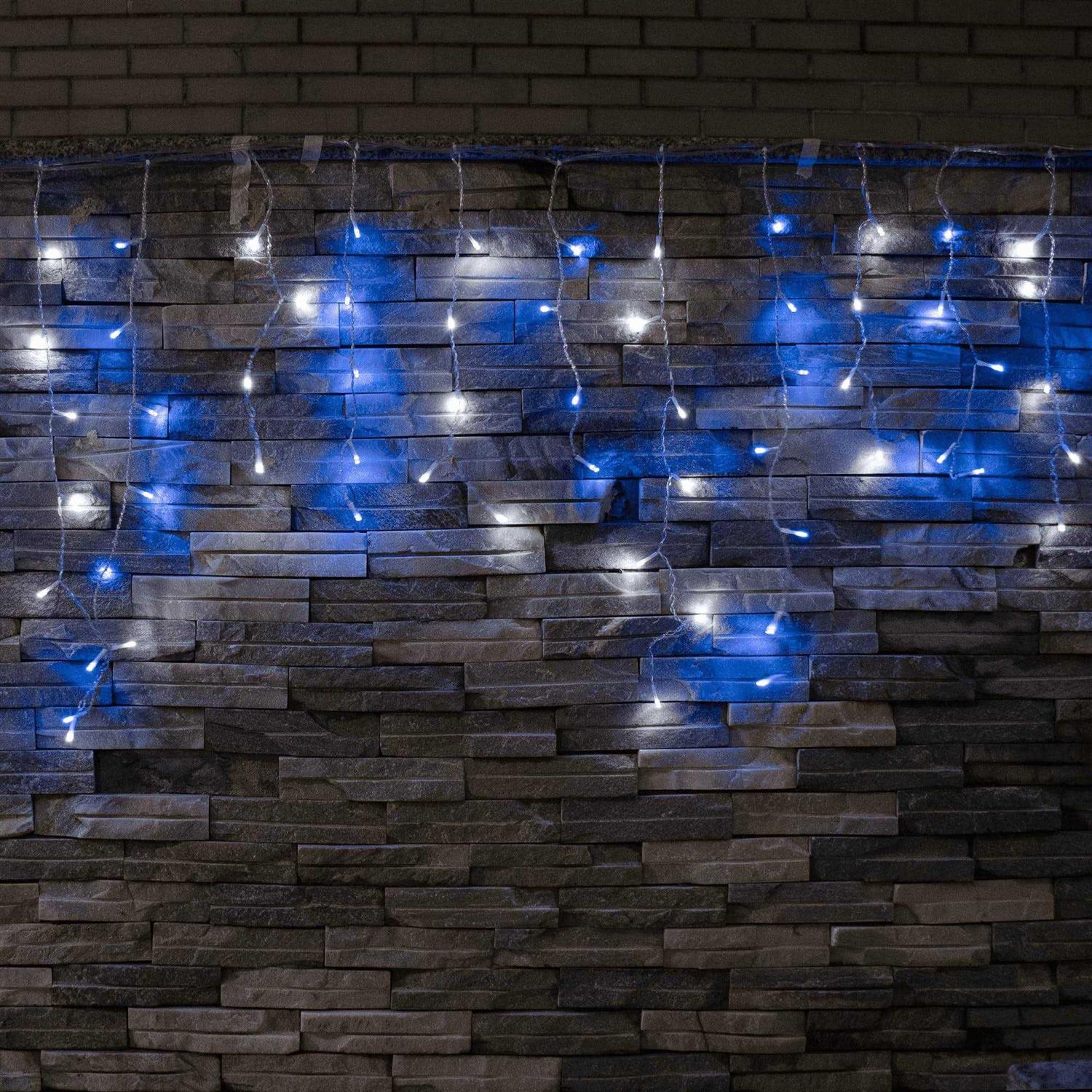 Yolight Icicle Christmas Lights 13ft 96 LED Icicle String Lights 8 Modes Twinkle