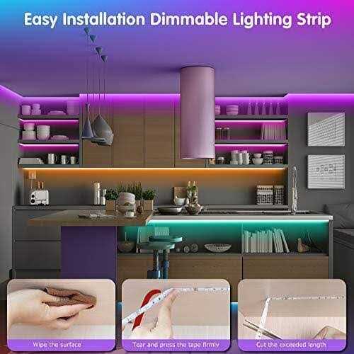 Tenmiro Led Lights for Bedroom 100ft Music Sync Color Chang