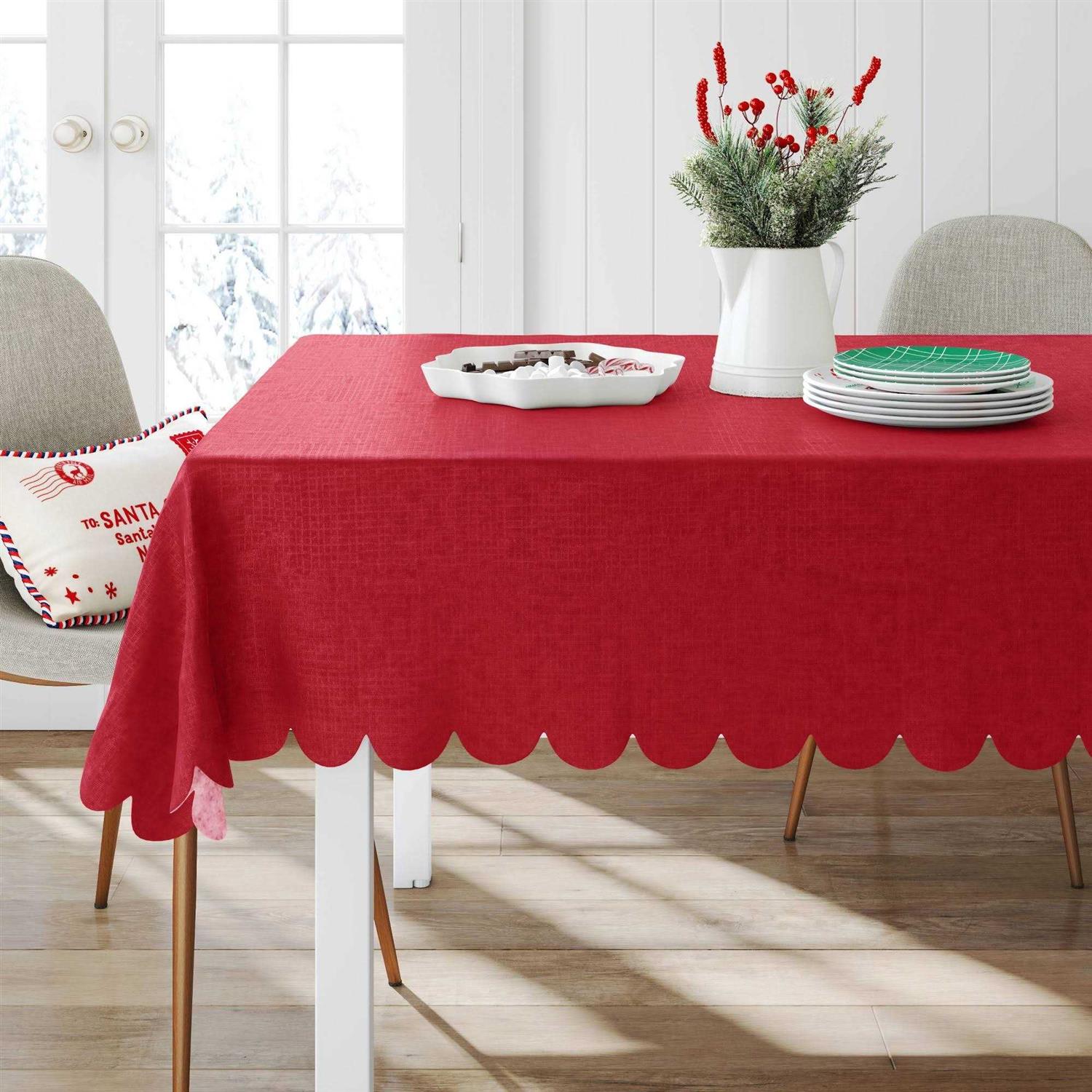 Wondershop 84×60 Christmas PEVA Tablecloth