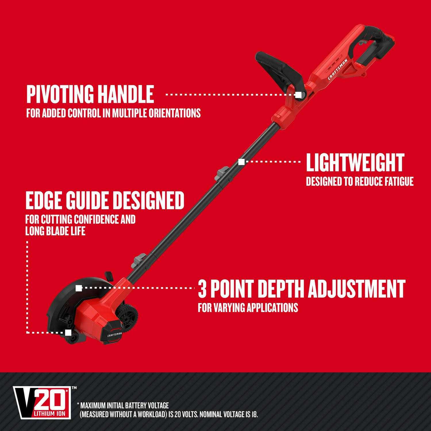 Craftsman 20v Lawn Edger Tool CMCED400B