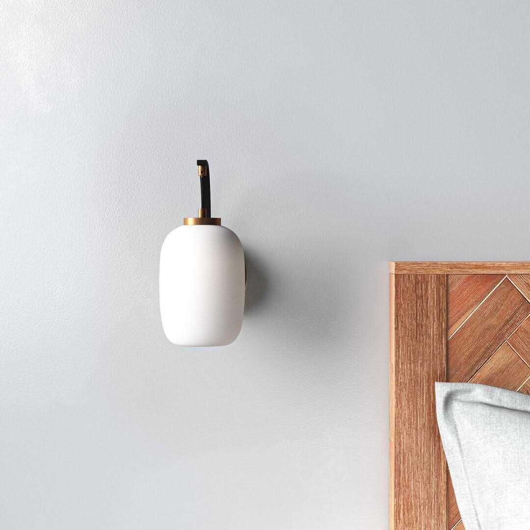 AllModern Kace 1 Light Dimmable Black/Gold Armed Sconce