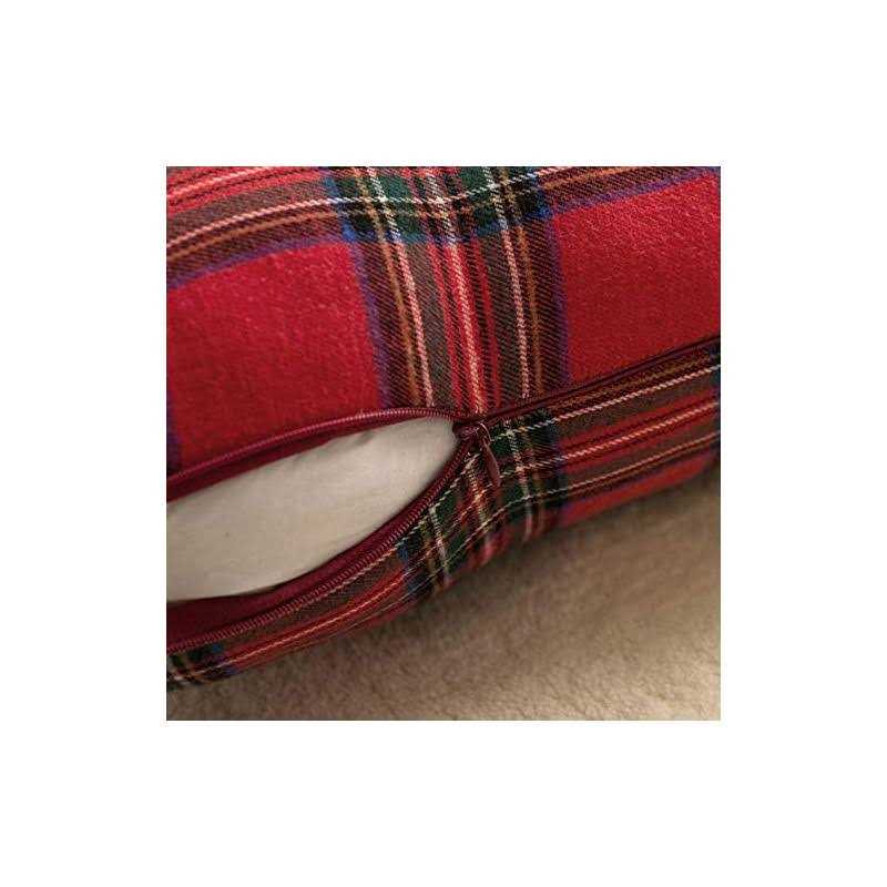 Aqothes Pack Of 2 Christmas Plaid Decorative Throw Pillow Covers